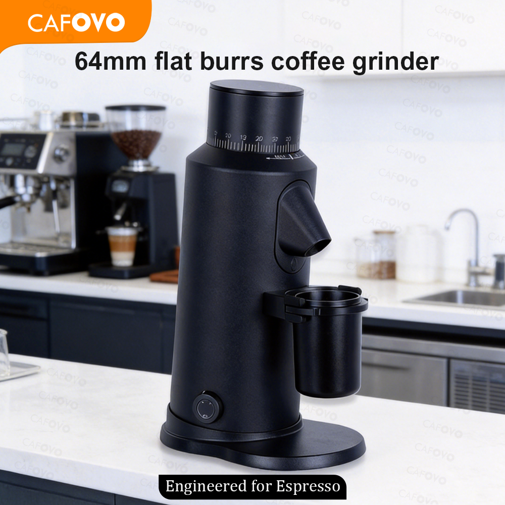Coffee Grinder Burr Flat - CAFOVO G864FV Variable Speed Coffee Bean