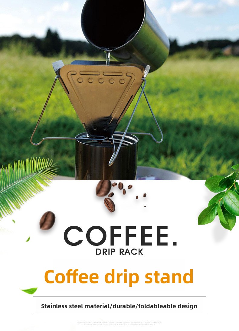 Outdoor Coffee Equipment - MOUNTAINHIKER Stainless Steel Coffee Drip Rack
