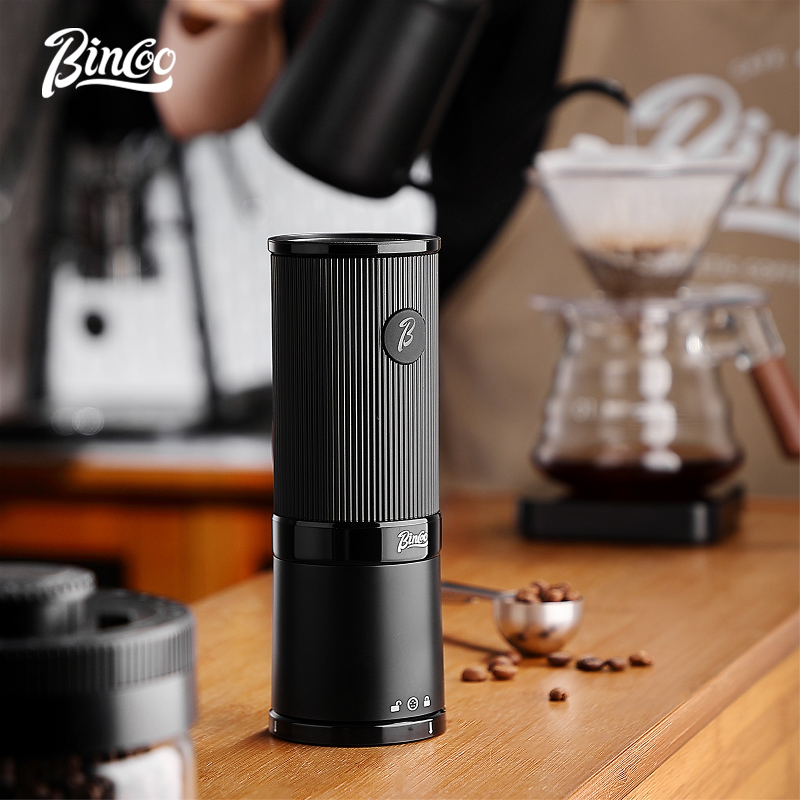 Coffee Equipment For Camping - Bincoo Portable Electric Coffee Grinder Rechargeable
