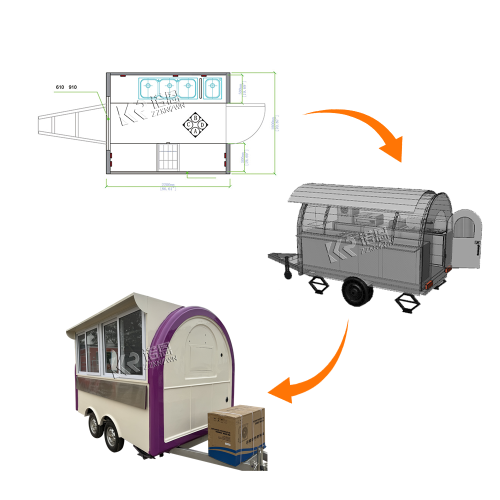 Outdoor Mobile  Food Trailers  – Outdoor Coffee Equipment Bewertung und Preis