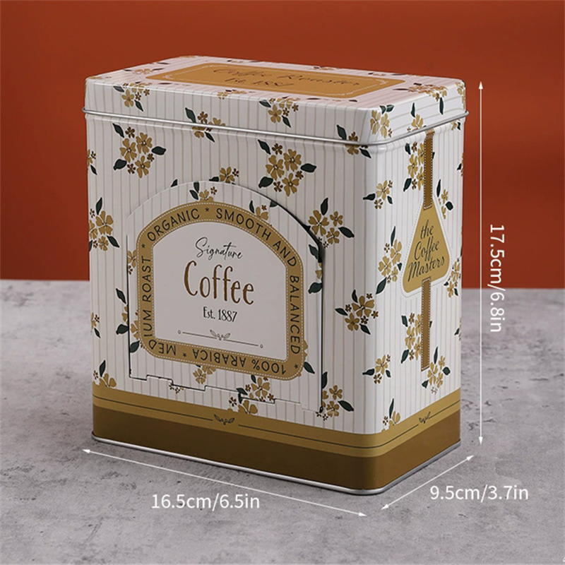 Flowers Square Metal Coffee Ti – Coffee Equipment Bag Bewertung und Preis